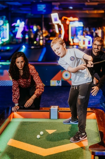 Anniversaire enfant mini golf